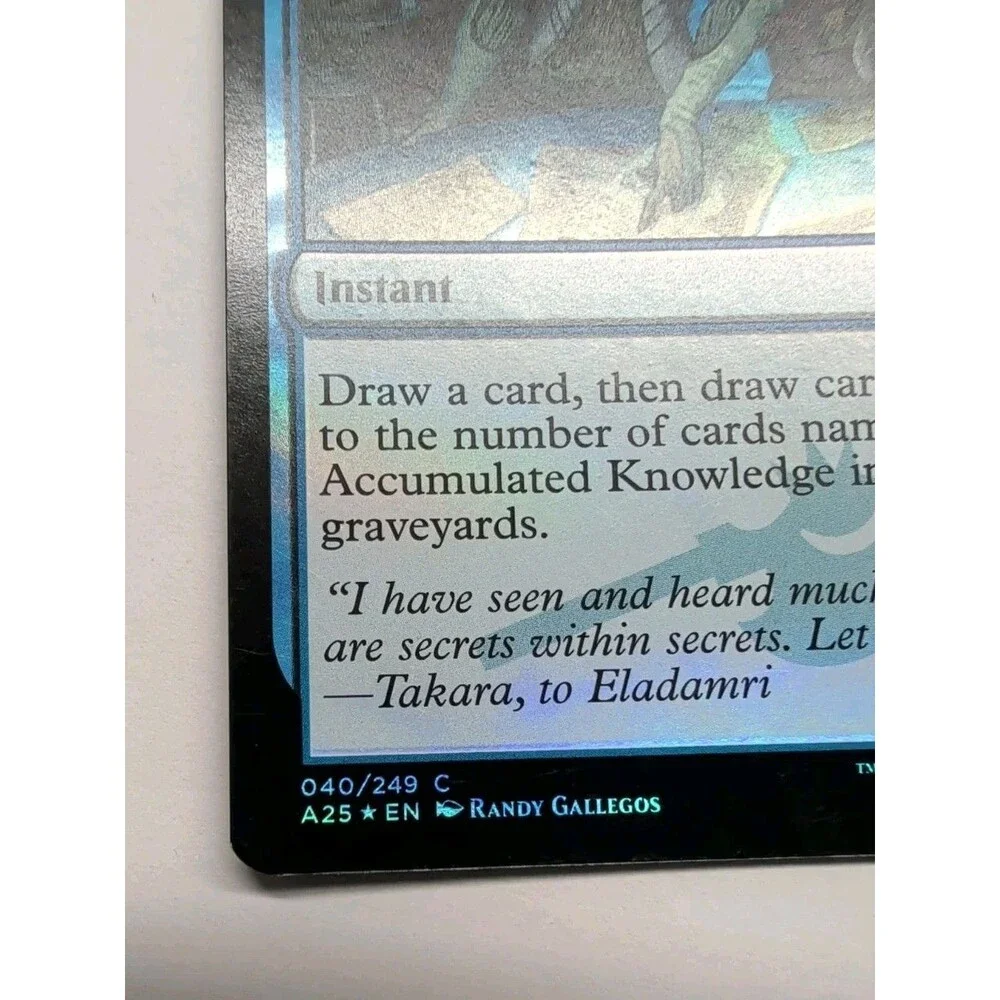 Accumulated Knowledge from the Masters 25 (A25) set, released in 2018